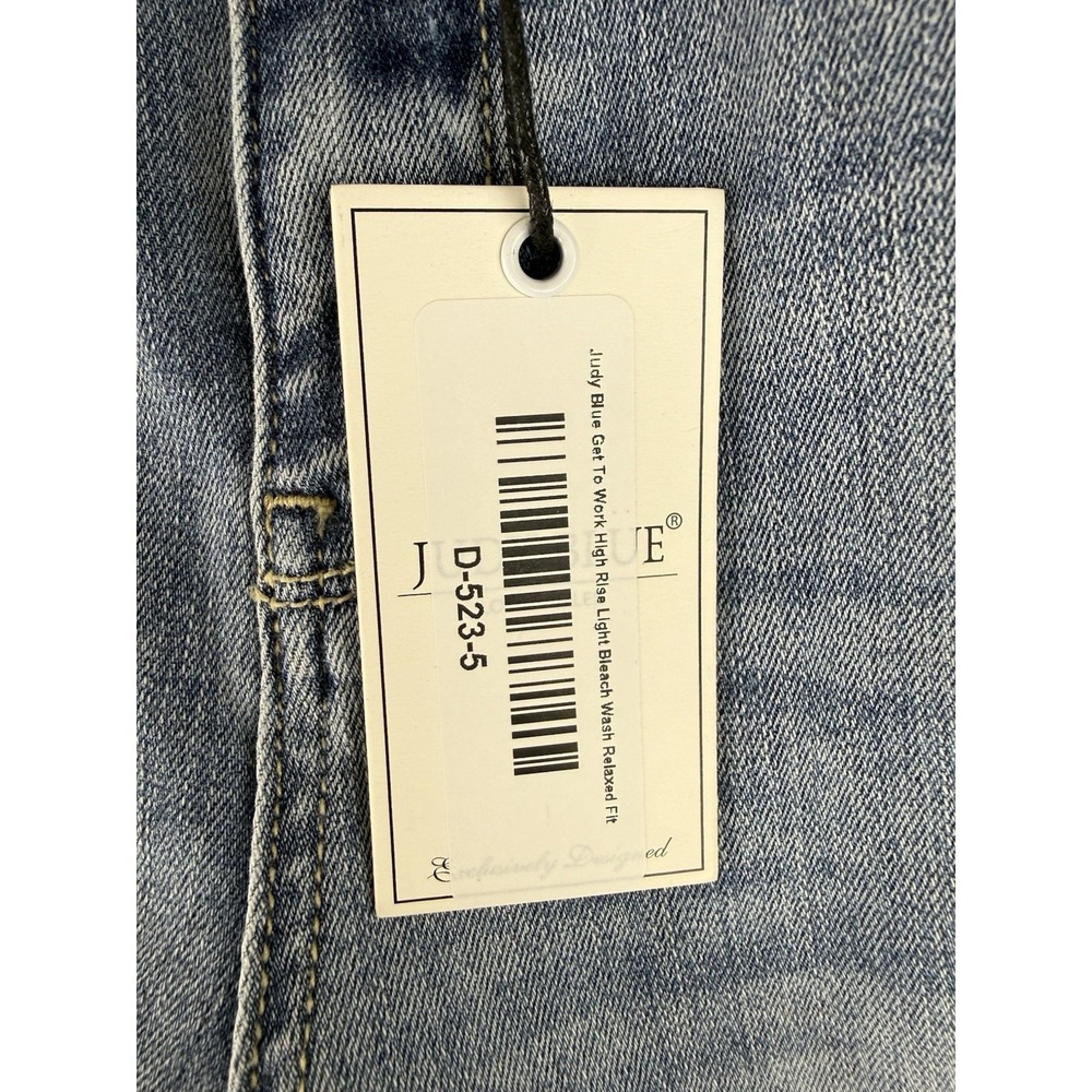 Judy Blue Relaxed Fit High-Rise Jeans Women's 5/27 Blue Stretch Denim JB82336LT - Picture 6 of 13